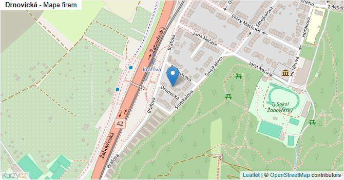 Drnovická - mapa firem