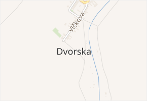 Dvorska v obci Brno - mapa části obce