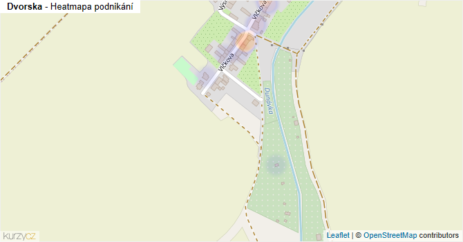 Dvorska - mapa podnikání