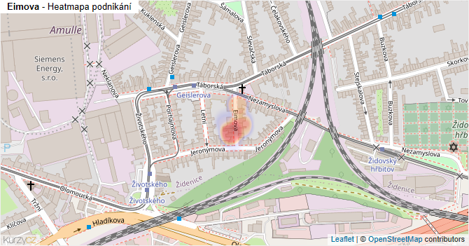 Eimova - mapa podnikání