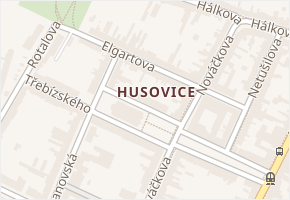 Elgartova v obci Brno - mapa ulice