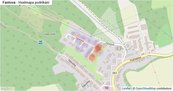 Fantova - mapa podnikání