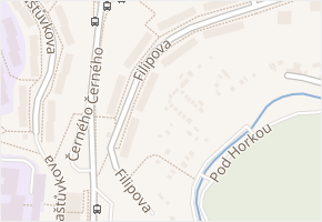 Filipova v obci Brno - mapa ulice