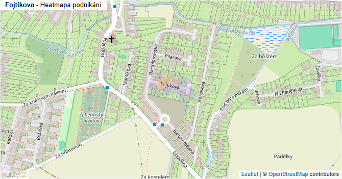 Fojtíkova - mapa podnikání