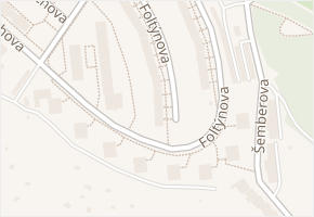 Foltýnova v obci Brno - mapa ulice