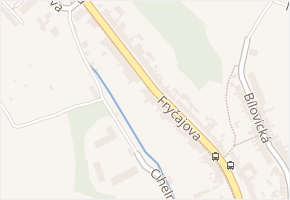 Fryčajova v obci Brno - mapa ulice