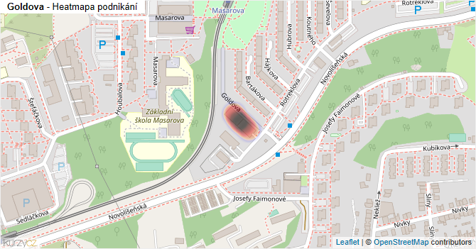 Goldova - mapa podnikání