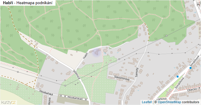 Habří - mapa podnikání
