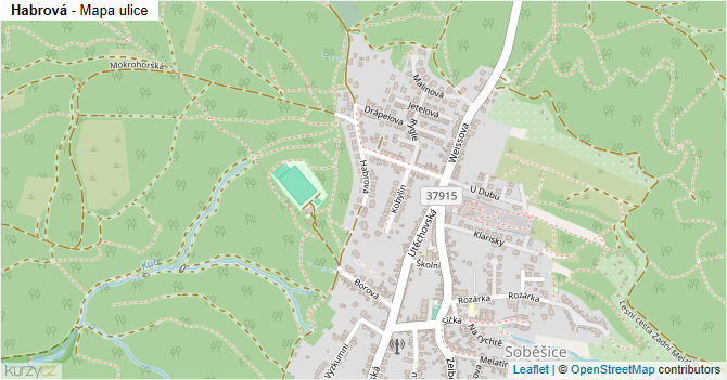 Habrová - mapa ulice