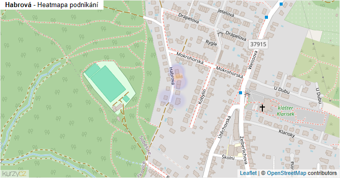 Habrová - mapa podnikání
