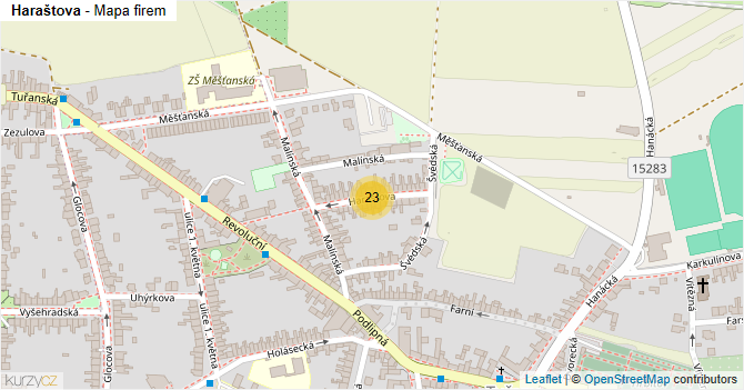 Haraštova - mapa firem