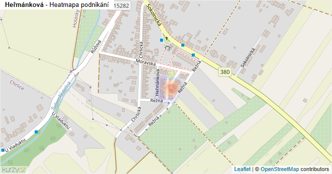 Heřmánková - mapa podnikání
