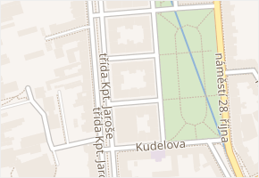 Hilleho v obci Brno - mapa ulice