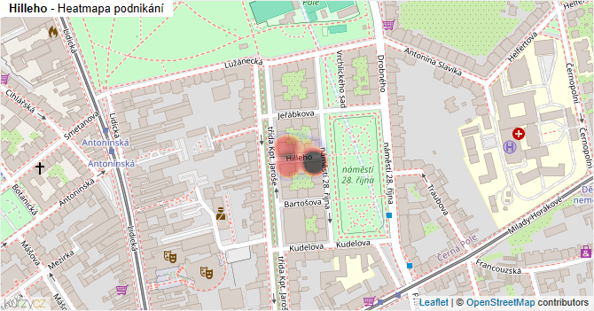 Hilleho - mapa podnikání
