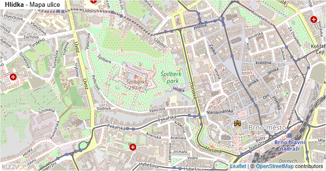 Hlídka - mapa ulice