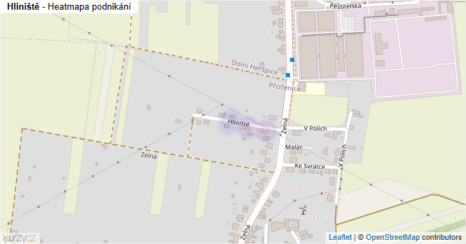Hliniště - mapa podnikání