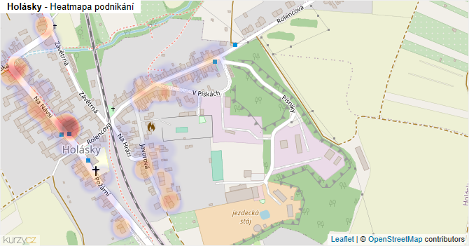 Holásky - mapa podnikání