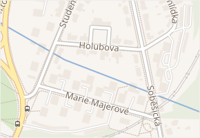 Holubova v obci Brno - mapa ulice