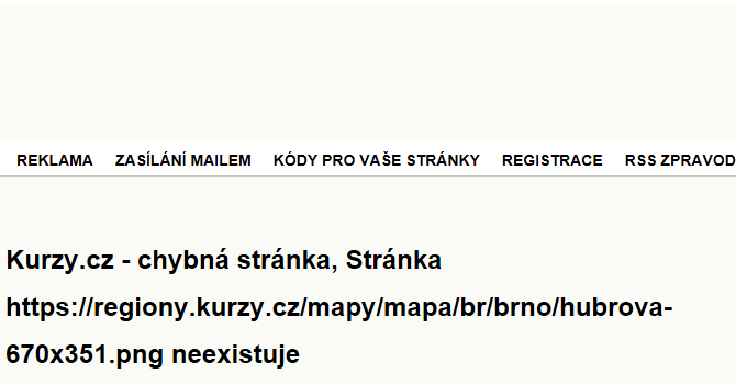 Hubrova - mapa ulice