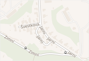 Jarní v obci Brno - mapa ulice