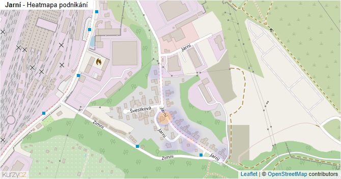 Jarní - mapa podnikání