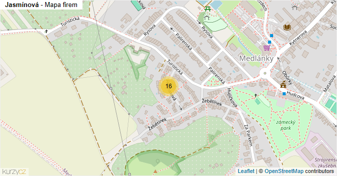 Jasmínová - mapa firem