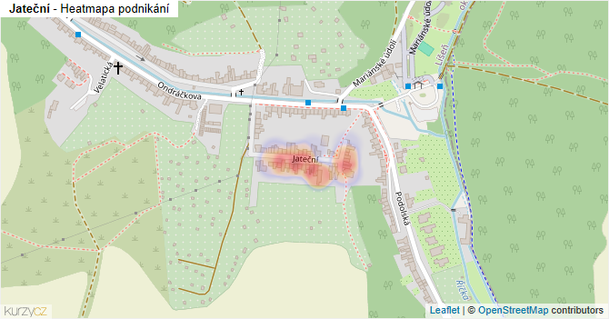 Jateční - mapa podnikání