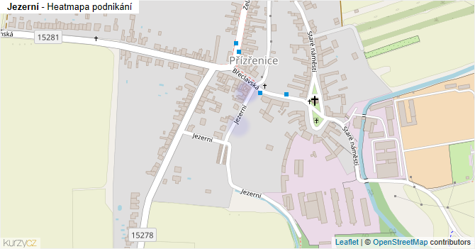 Jezerní - mapa podnikání