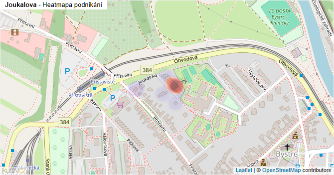 Joukalova - mapa podnikání