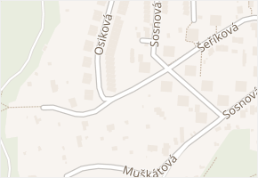 Jundrov v obci Brno - mapa části obce