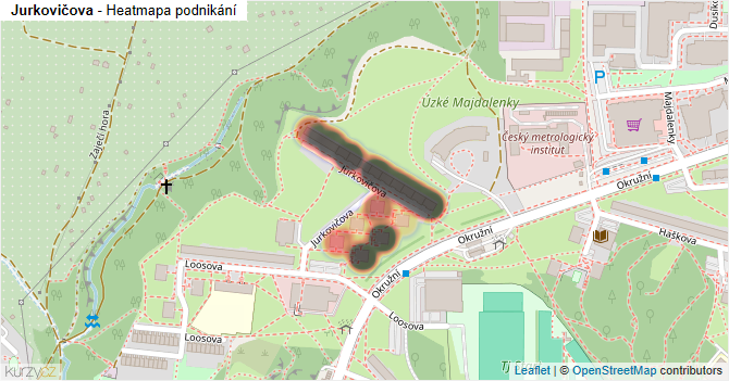 Jurkovičova - mapa podnikání