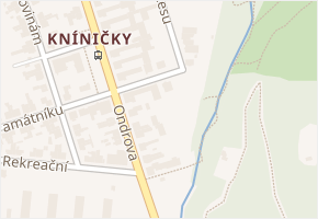 K lesu v obci Brno - mapa ulice