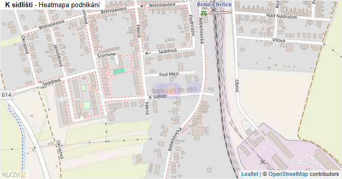 K sídlišti - mapa podnikání