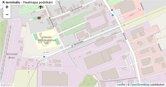 K terminálu - mapa podnikání