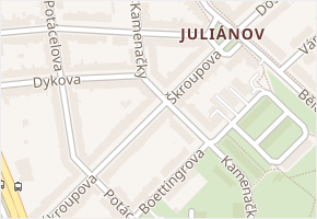 Kamenačky v obci Brno - mapa ulice