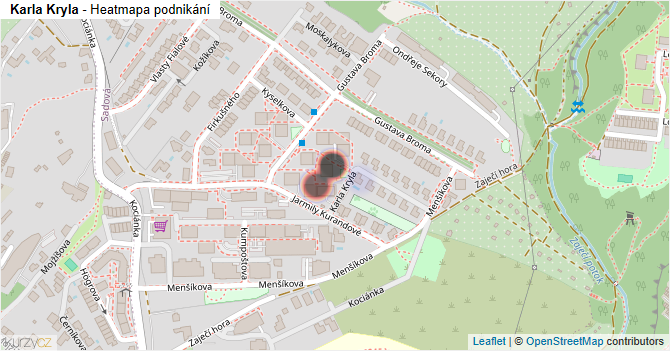 Karla Kryla - mapa podnikání