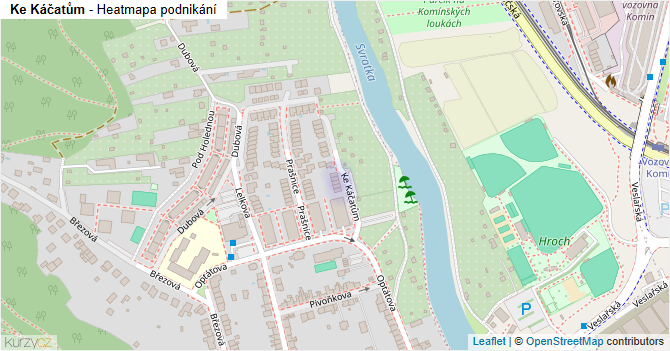 Ke Káčatům - mapa podnikání