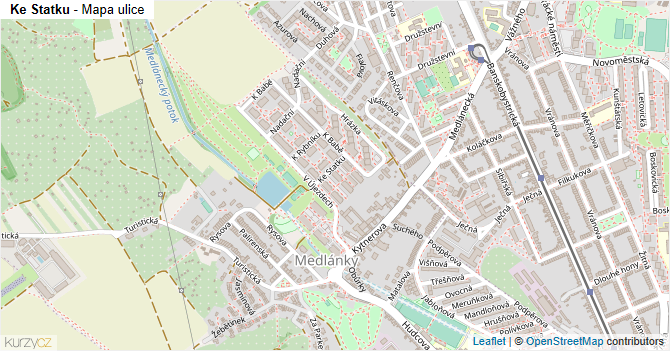 Ke Statku - mapa ulice