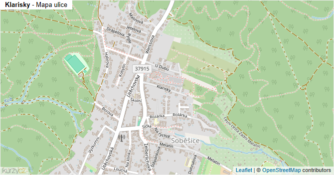 Klarisky - mapa ulice
