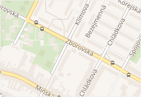 Klímova v obci Brno - mapa ulice