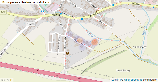 Konopiska - mapa podnikání