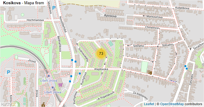 Kosíkova - mapa firem