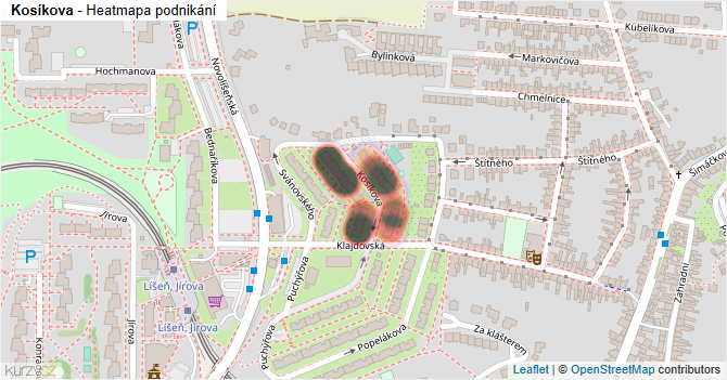 Kosíkova - mapa podnikání