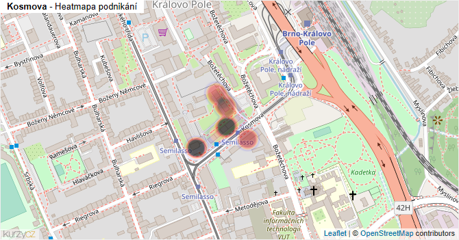Kosmova - mapa podnikání