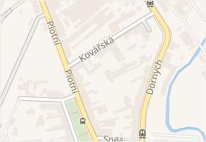 Kovářská v obci Brno - mapa ulice