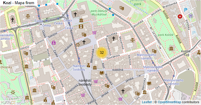 Kozí - mapa firem