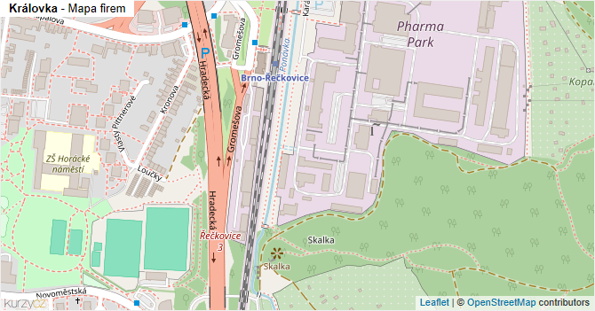 Královka - mapa firem