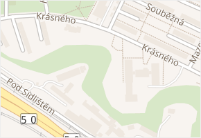 Krásného v obci Brno - mapa ulice