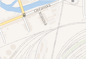Krasová v obci Brno - mapa ulice