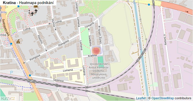 Kratina - mapa podnikání